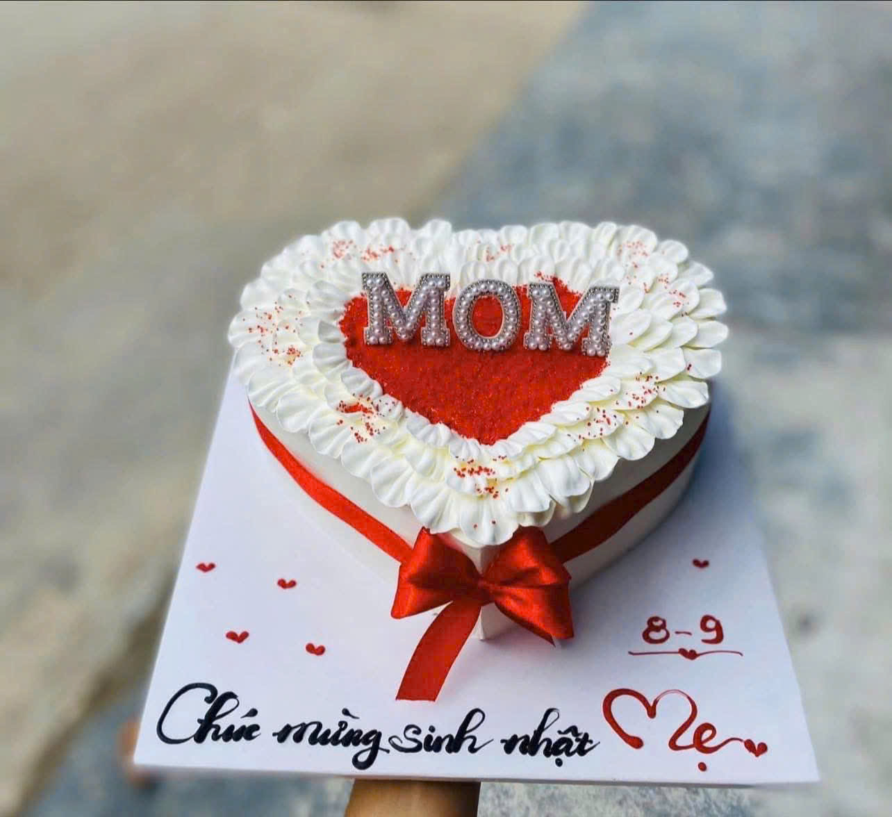 Bánh kem Mom – trái tim