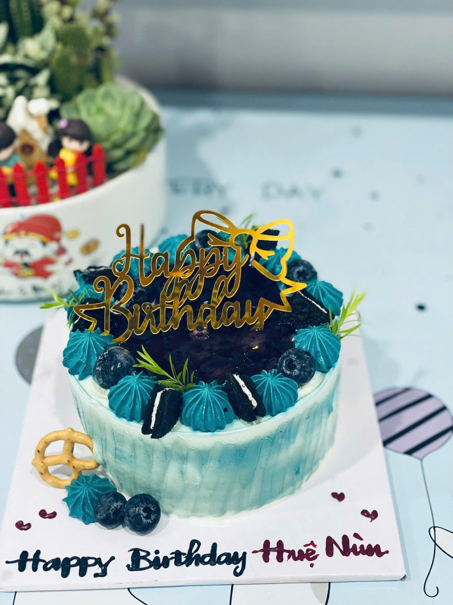 Bánh kem mix việt quất