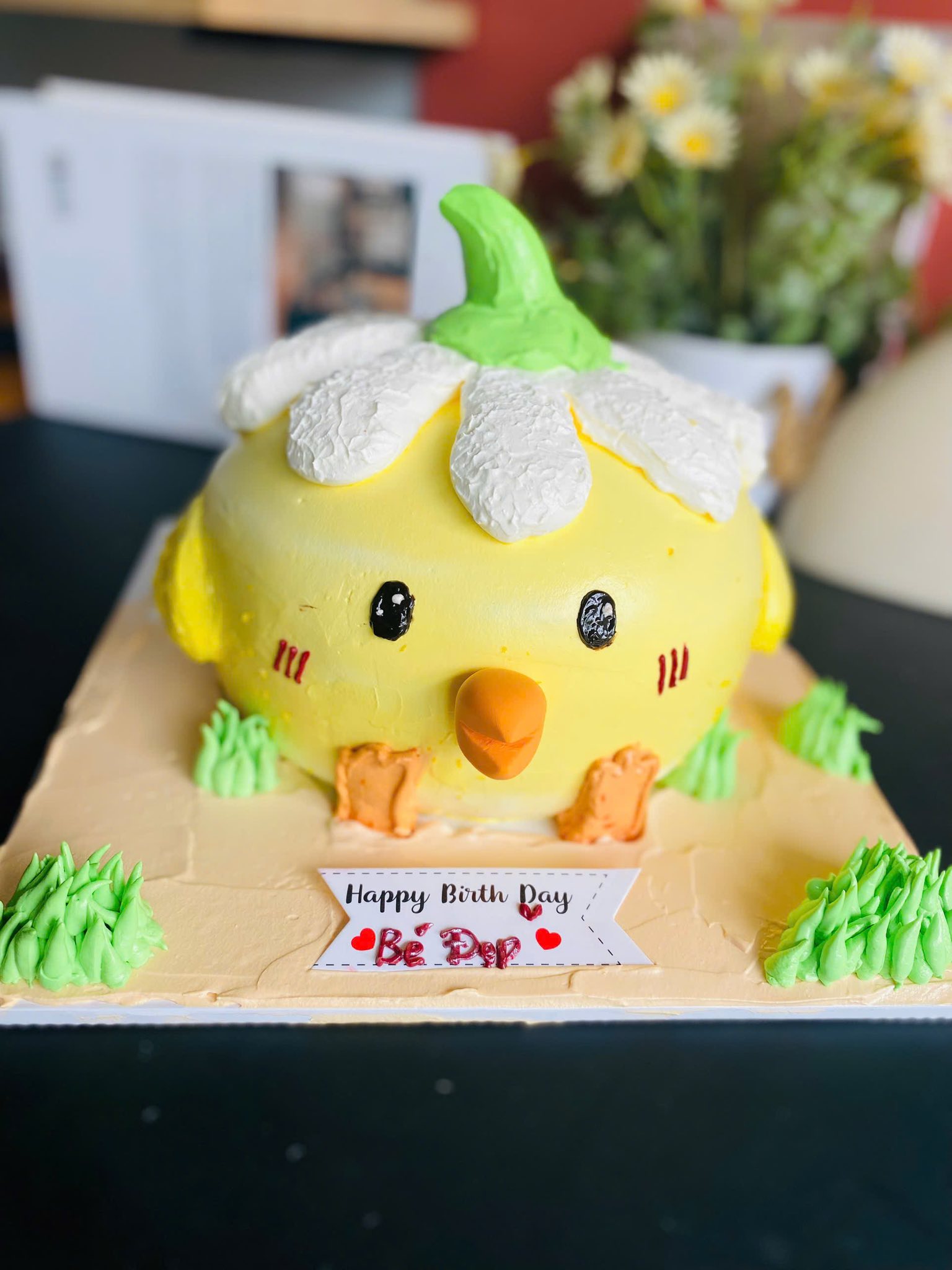 Bánh kem tạo hình vịt con
